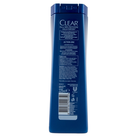 Clear Men Shampoo Antiforfora Action 2in1 225 ml